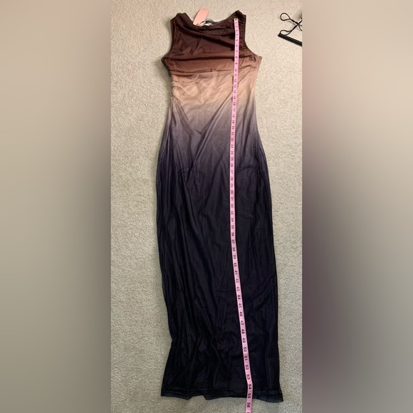 Micas Women Ombré Mesh Lined Maxi Dress Juniors Medium or Women XS - Picture 4 of 6